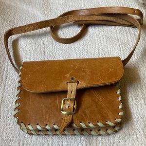 Genuine leather handmade crossbody
